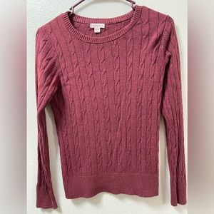 Merona Maroon Sweater Cardigan